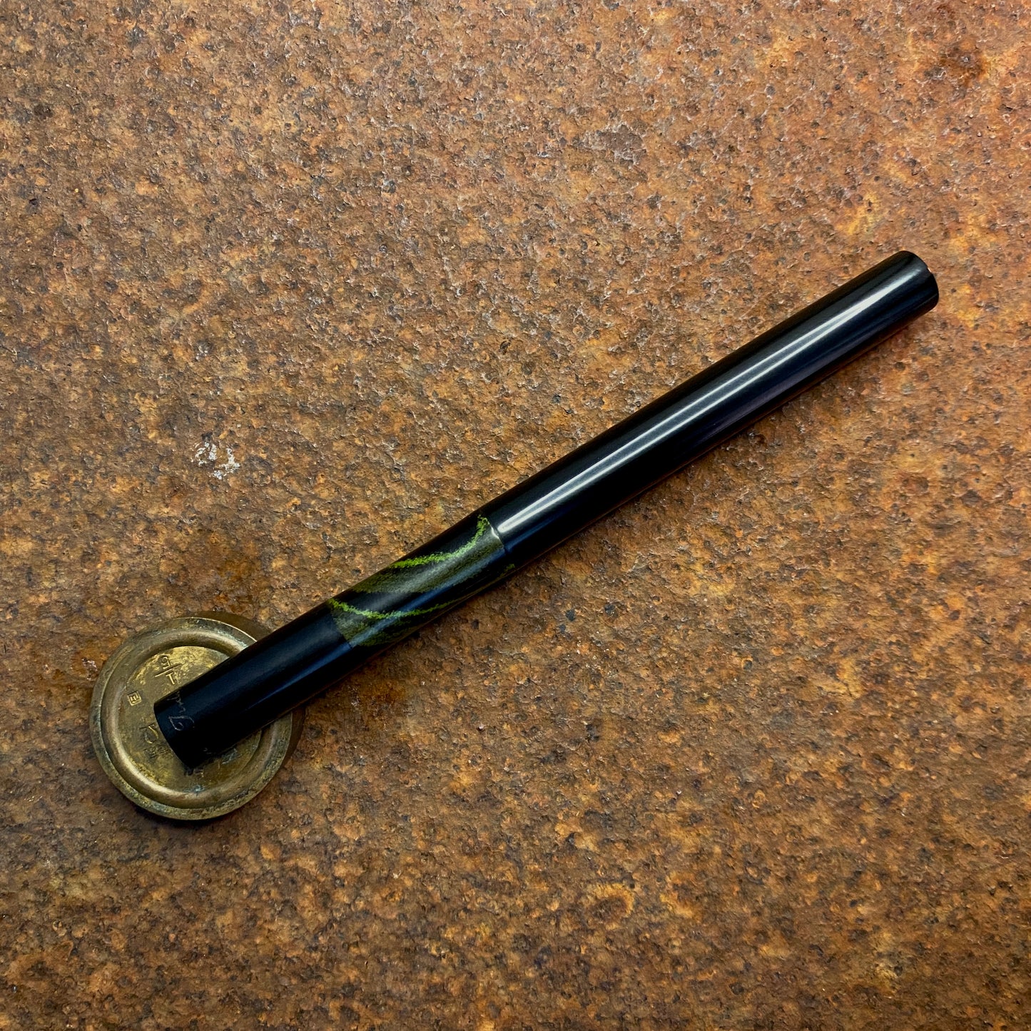 月夜 "moonlit" Black / Yellow green vortex