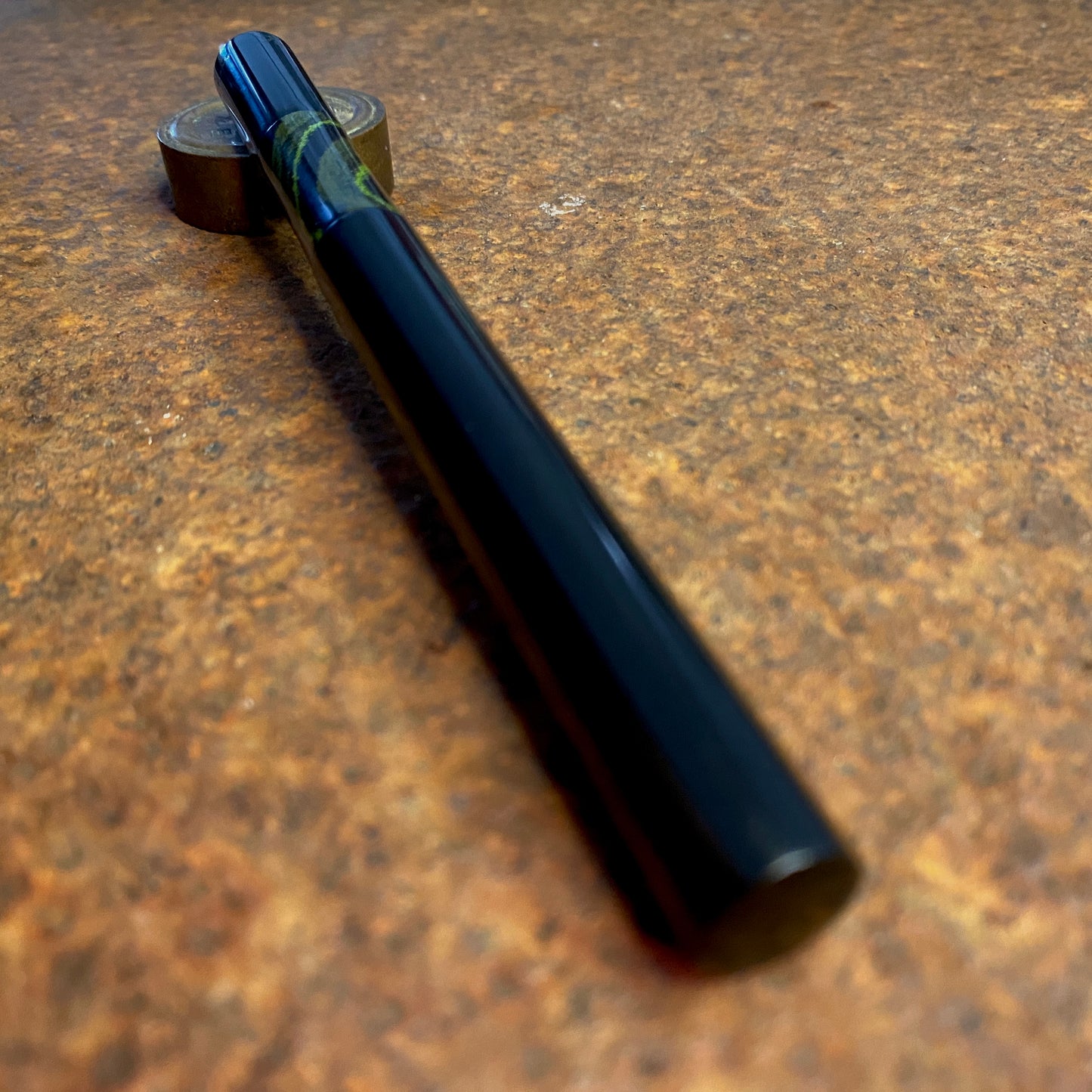 月夜 "moonlit" Black / Yellow green vortex
